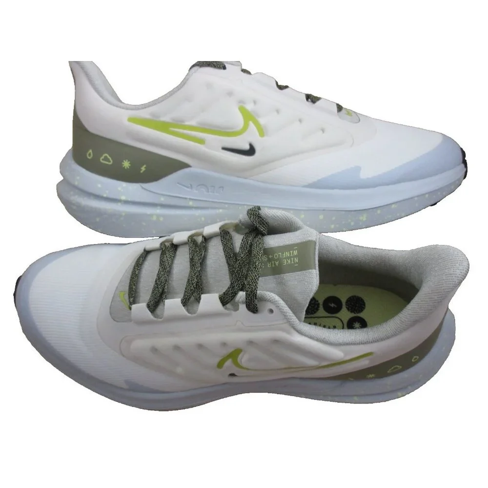 Nike Women's Air Winflo Shield Running Shoes Ivory Olive Green Sizes NIB - Picture 7 of 7
